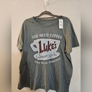 Gray Luke's Diner Graphic T-Shirt XXL